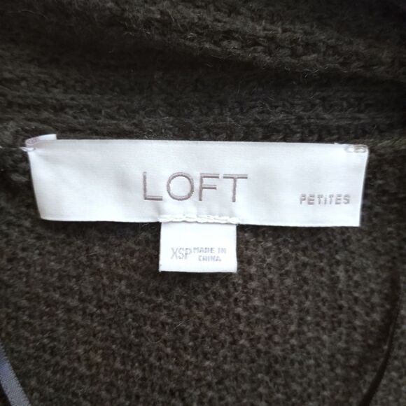 LOFT ARMY GREEN CARDIGAN SZ.XSP EUC - Picture 4 of 5